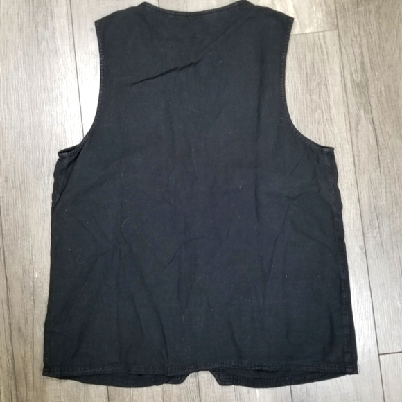 Vintage Magic Mountain Women's Button Up 100% Cotton Vest Y2K - Picture 3 of 7